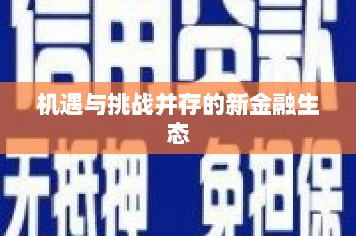 芦淞机遇与挑战并存的新金融生态