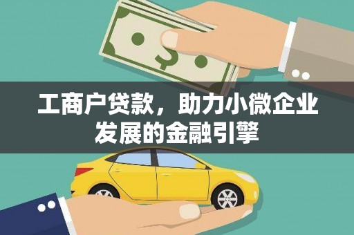 芦淞工商户贷款，助力小微企业发展的金融引擎