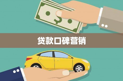 芦淞贷款口碑营销