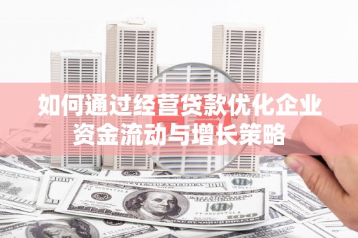 芦淞如何通过经营贷款优化企业资金流动与增长策略