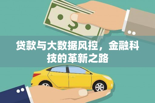 芦淞贷款与大数据风控，金融科技的革新之路