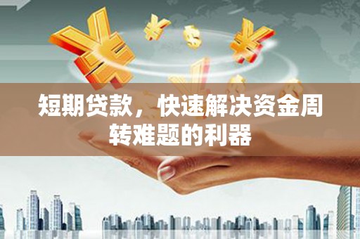 芦淞短期贷款，快速解决资金周转难题的利器