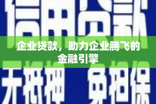 芦淞企业贷款，助力企业腾飞的金融引擎