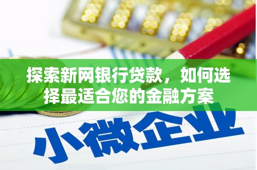 芦淞探索新网银行贷款，如何选择最适合您的金融方案