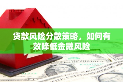 芦淞贷款风险分散策略，如何有效降低金融风险