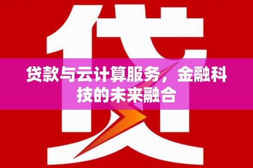 芦淞贷款与云计算服务，金融科技的未来融合