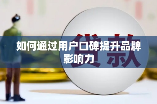 芦淞如何通过用户口碑提升品牌影响力
