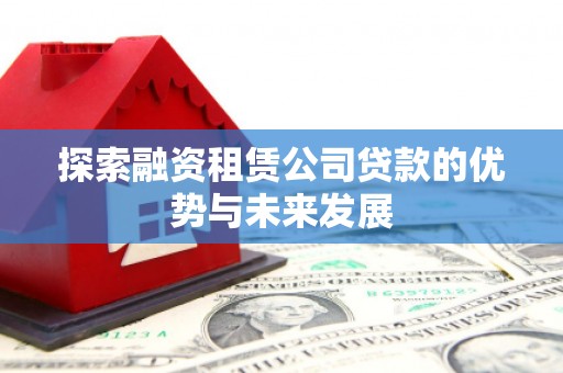 芦淞探索融资租赁公司贷款的优势与未来发展