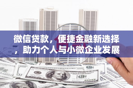芦淞微信贷款，便捷金融新选择，助力个人与小微企业发展