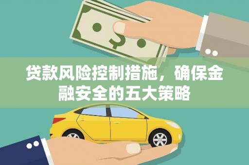芦淞贷款风险控制措施，确保金融安全的五大策略