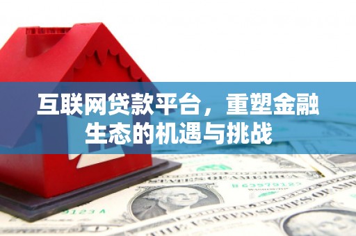芦淞互联网贷款平台，重塑金融生态的机遇与挑战