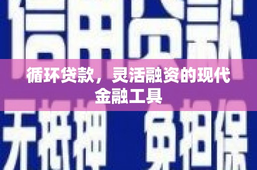 芦淞循环贷款，灵活融资的现代金融工具