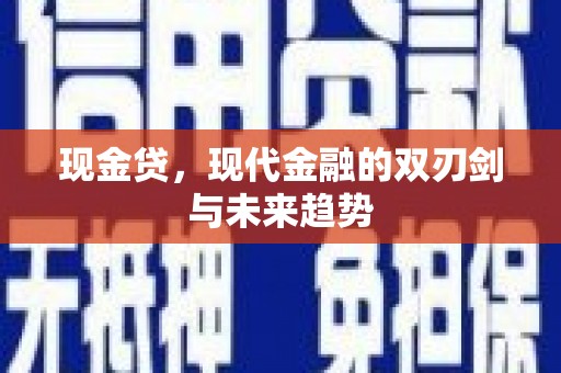 芦淞现金贷，现代金融的双刃剑与未来趋势