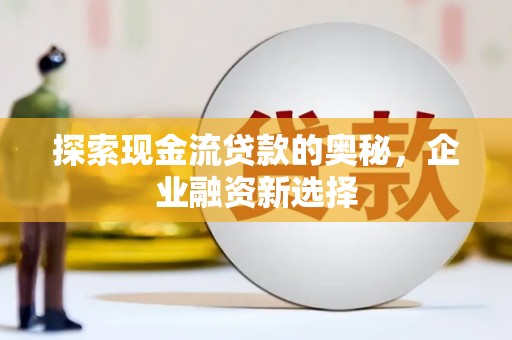 芦淞探索现金流贷款的奥秘，企业融资新选择