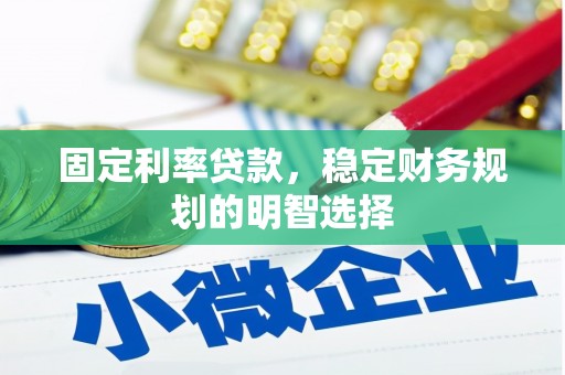 芦淞固定利率贷款，稳定财务规划的明智选择