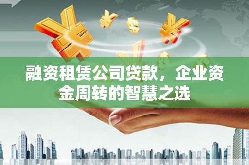 芦淞融资租赁公司贷款，企业资金周转的智慧之选