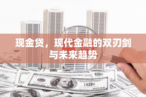 芦淞现金贷，现代金融的双刃剑与未来趋势