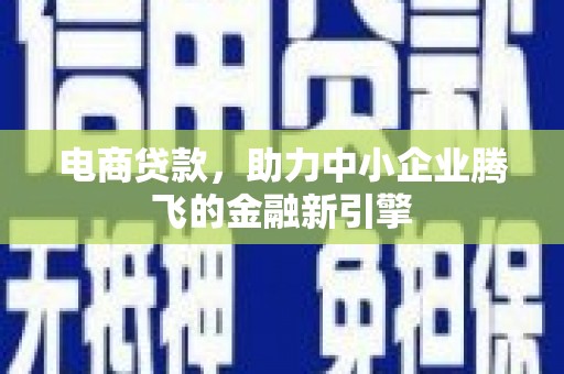芦淞电商贷款，助力中小企业腾飞的金融新引擎