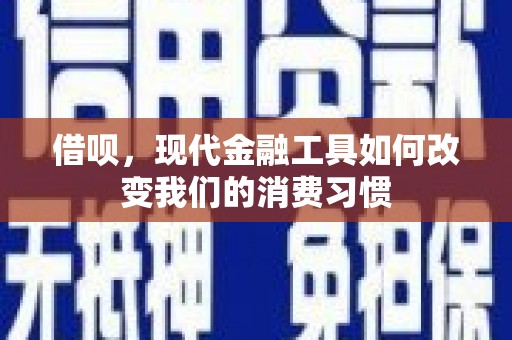 芦淞借呗，现代金融工具如何改变我们的消费习惯