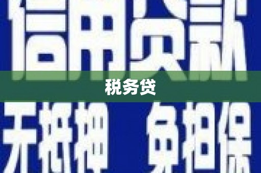 芦淞税务贷