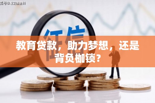 芦淞教育贷款，助力梦想，还是背负枷锁？