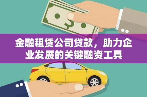芦淞金融租赁公司贷款，助力企业发展的关键融资工具
