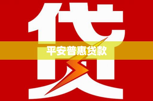 芦淞平安普惠贷款