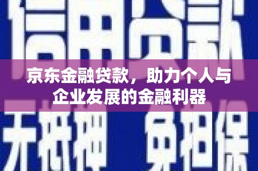 芦淞京东金融贷款，助力个人与企业发展的金融利器