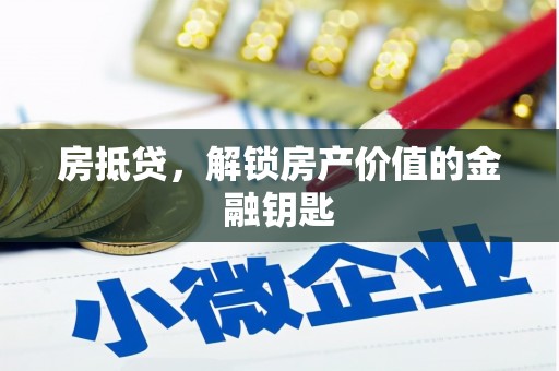 芦淞房抵贷，解锁房产价值的金融钥匙