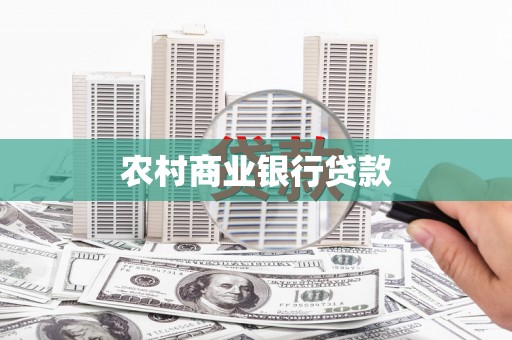 芦淞农村商业银行贷款