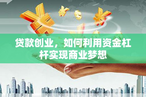 芦淞贷款创业，如何利用资金杠杆实现商业梦想