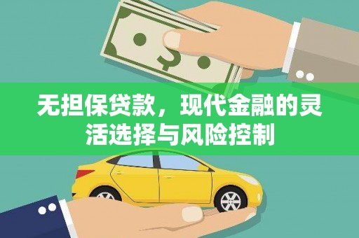 芦淞无担保贷款，现代金融的灵活选择与风险控制