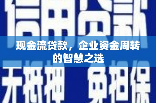 芦淞现金流贷款，企业资金周转的智慧之选
