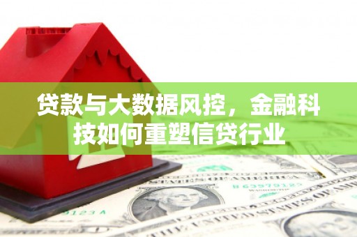 芦淞贷款与大数据风控，金融科技如何重塑信贷行业