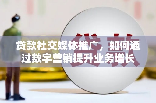 芦淞贷款社交媒体推广，如何通过数字营销提升业务增长