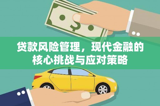 芦淞贷款风险管理，现代金融的核心挑战与应对策略