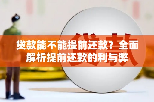 芦淞贷款能不能提前还款？全面解析提前还款的利与弊