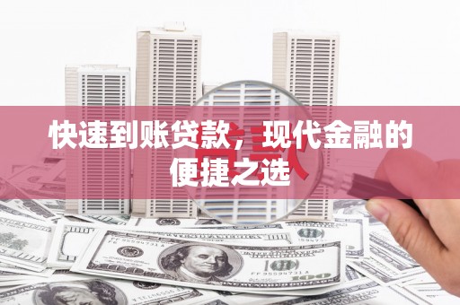 芦淞快速到账贷款，现代金融的便捷之选