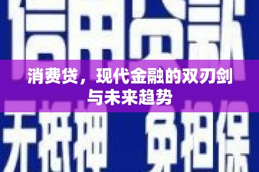 芦淞消费贷，现代金融的双刃剑与未来趋势