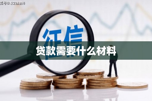 芦淞贷款需要什么材料