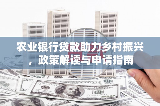 芦淞农业银行贷款助力乡村振兴，政策解读与申请指南