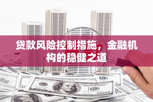 芦淞贷款风险控制措施，金融机构的稳健之道