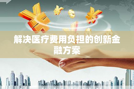 芦淞解决医疗费用负担的创新金融方案