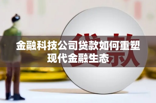 芦淞金融科技公司贷款如何重塑现代金融生态