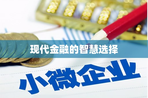 芦淞现代金融的智慧选择