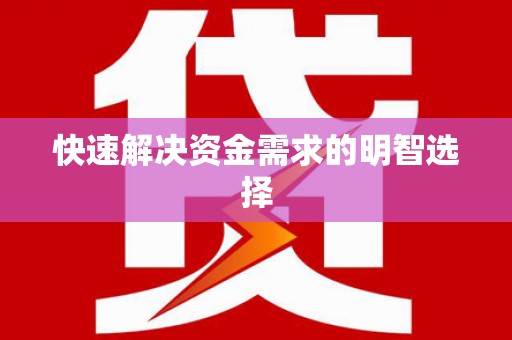 芦淞快速解决资金需求的明智选择