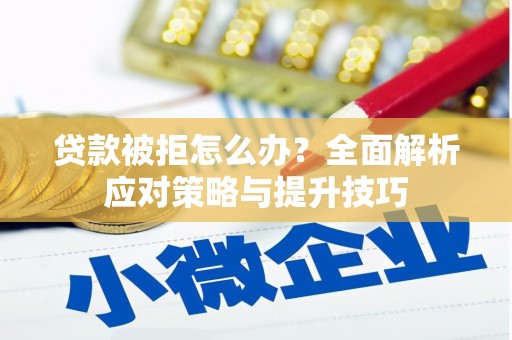 芦淞贷款被拒怎么办？全面解析应对策略与提升技巧